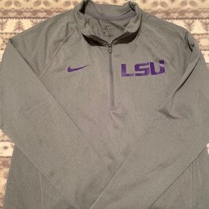 1/4 zip up Nike LSU long sleeve top